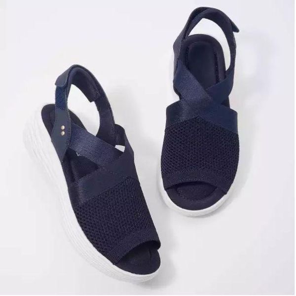 sandals women summer fashion breathable flats sh casual ladies solid knitted adjustable slope heel comfortable, Black
sandals women summer fashion breathable flats sh casual ladies solid knitted adjustable slope heel comfortable, Black