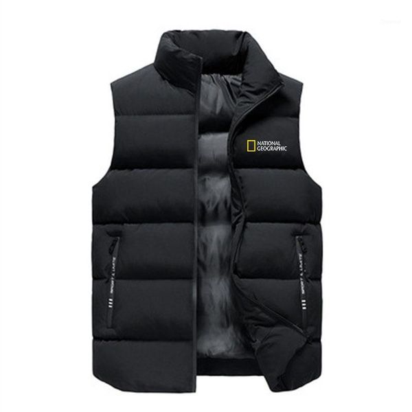 men's vests peripheral printing fall/winter stand-up collar cotton vest zipper sleeveless casual jacket, Black;white
men's vests peripheral printing fall/winter stand-up collar cotton vest zipper sleeveless casual jacket, Black;white