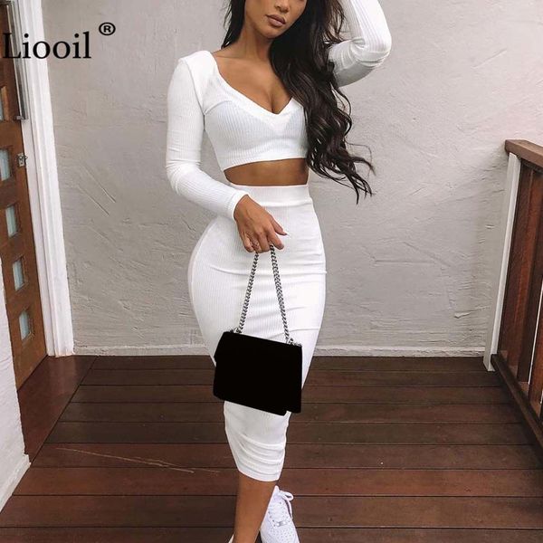 dress white 2 piece knit set short sweater and bodycon maxi skirts women fall winter long sleeve v neck ladies tight outfits lmjq, Black;gray
dress white 2 piece knit set short sweater and bodycon maxi skirts women fall winter long sleeve v neck ladies tight outfits lmjq, Black;gray