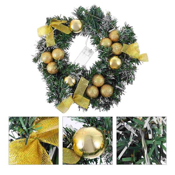 decorative flowers & wreaths 1pc xmas pendant garland ornament door hanging christmas wreath with lamp
decorative flowers & wreaths 1pc xmas pendant garland ornament door hanging christmas wreath with lamp