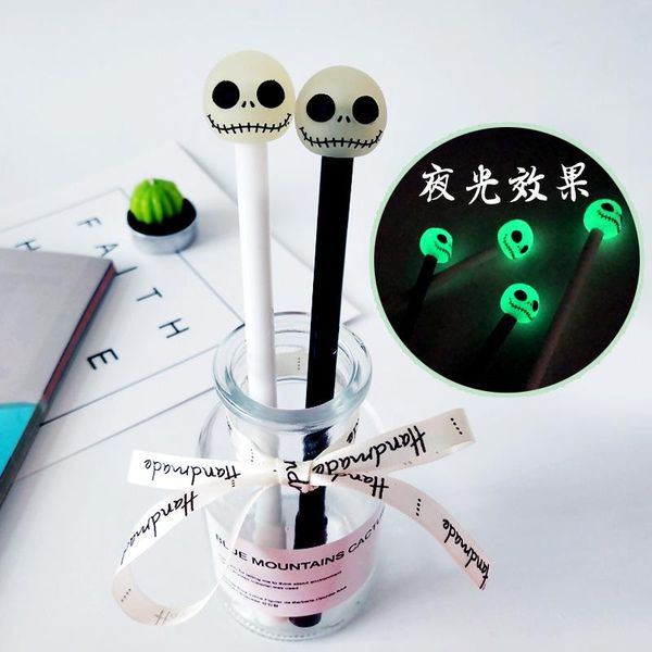 gel pens 36pcs/lot luminous skull skeleton pen 0.5mm black student kawaii school supplies stationery
gel pens 36pcs/lot luminous skull skeleton pen 0.5mm black student kawaii school supplies stationery