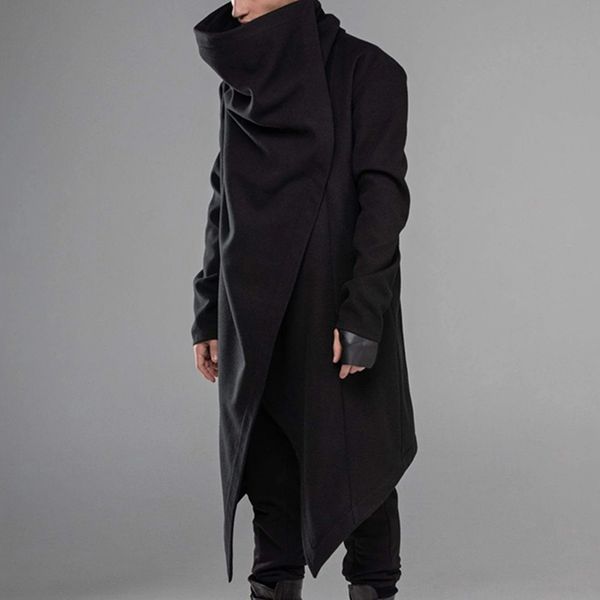 qnpqyx new men cloak coats streetwear turtleneck solid long sleeve fashion men cape outerwear punk style irregular jackets s-5xl, Black;brown
qnpqyx new men cloak coats streetwear turtleneck solid long sleeve fashion men cape outerwear punk style irregular jackets s-5xl, Black;brown