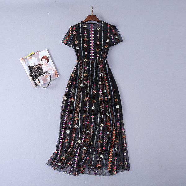 dresses mesh summer vintage women o-neck sweetheart embroidery short sleeve mid-calf large swing black, Black;gray
dresses mesh summer vintage women o-neck sweetheart embroidery short sleeve mid-calf large swing black, Black;gray