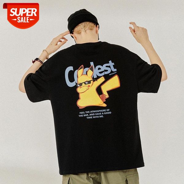 spring and summer tide brand cartoon bikachu printing joint t-shirt male ins street loose couple shirt #v01i, White;black
spring and summer tide brand cartoon bikachu printing joint t-shirt male ins street loose couple shirt #v01i, White;black