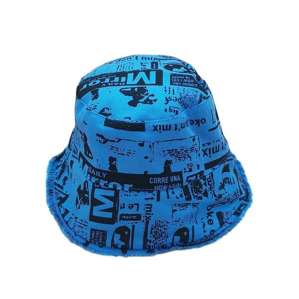 wide brim hats spring autumn bucket women summer sunscreen panama hat double-sided wearing fisherman beach cap, Blue;gray
