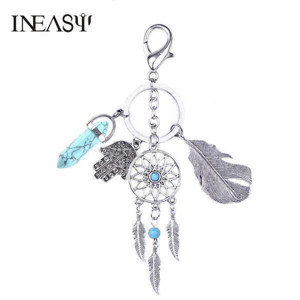 keychains fashion women natural opal stone keychain key rings crystal charm bag pendant car holder ladies feather dreamcatcher keyring, Silver
keychains fashion women natural opal stone keychain key rings crystal charm bag pendant car holder ladies feather dreamcatcher keyring, Silver