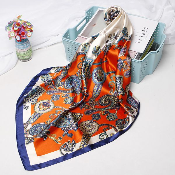 2019 floral print head scarf for women silk satin hijab scarfs orange red 90*90cm square neckerchief headband scarves for ladies, Blue;gray
2019 floral print head scarf for women silk satin hijab scarfs orange red 90*90cm square neckerchief headband scarves for ladies, Blue;gray