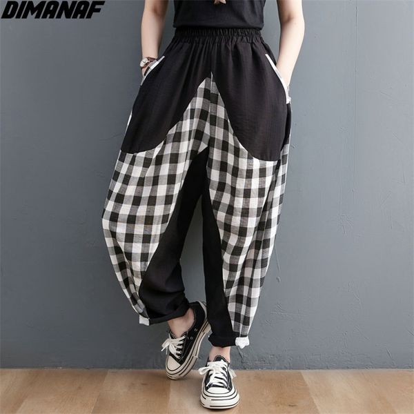 plus size women pants vintage female linen polka dot plaid harem elastic slacks black trousers summer striped 210531, Black;white
plus size women pants vintage female linen polka dot plaid harem elastic slacks black trousers summer striped 210531, Black;white