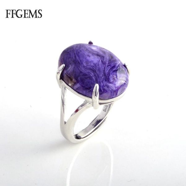 cluster rings elegant big stone natural charoite real 925 silver ring gemstone fine jewelry women engagement wedding gift, Golden;silver
cluster rings elegant big stone natural charoite real 925 silver ring gemstone fine jewelry women engagement wedding gift, Golden;silver