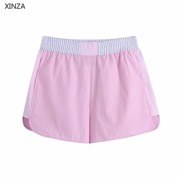 women's shorts women patchwork striped summer vintage elastic waist pink short pants fashion casual high waisted feminino mvql, White;black
women's shorts women patchwork striped summer vintage elastic waist pink short pants fashion casual high waisted feminino mvql, White;black