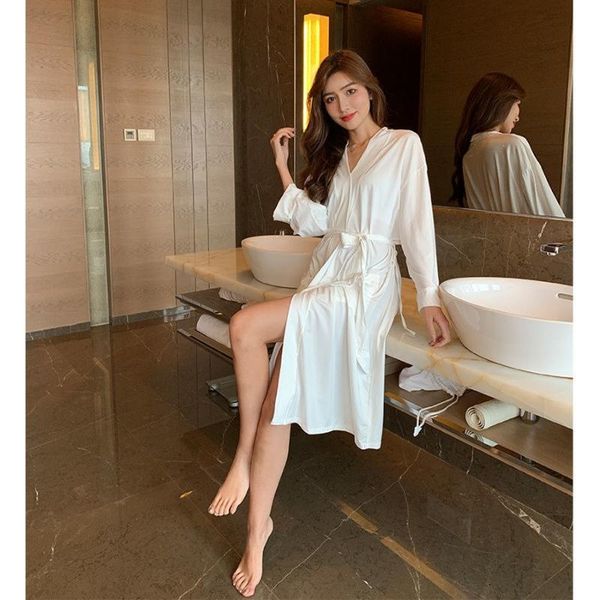 long nightgown women big size white bathrobe spring ladies home pajamas cow el sleepwear summer female bath robe women's, Black;red
long nightgown women big size white bathrobe spring ladies home pajamas cow el sleepwear summer female bath robe women's, Black;red