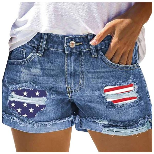 women's shorts fashion embroidered flag pattern patch denim short jeans woman summer sportwear, White;black
women's shorts fashion embroidered flag pattern patch denim short jeans woman summer sportwear, White;black