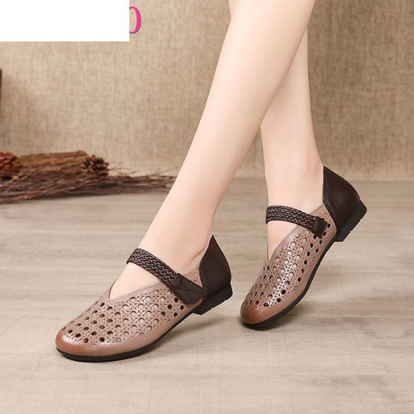 sandals genuine leather summer shoes woman flats hollow breathable hook&loop casual flat comfortable women lo12, Black
sandals genuine leather summer shoes woman flats hollow breathable hook&loop casual flat comfortable women lo12, Black