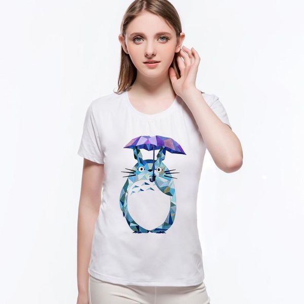 women's t-shirt anime cartoon totoro women print design harajuku lady short sleeves o-neck female t shirt tees, White
women's t-shirt anime cartoon totoro women print design harajuku lady short sleeves o-neck female t shirt tees, White
