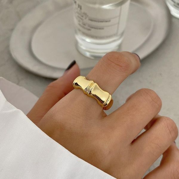 cluster rings 925 sterling silver ring geometric adjustable irregular smooth bamboo 18k gold for women elegant fine jewelry, Golden;silver
cluster rings 925 sterling silver ring geometric adjustable irregular smooth bamboo 18k gold for women elegant fine jewelry, Golden;silver