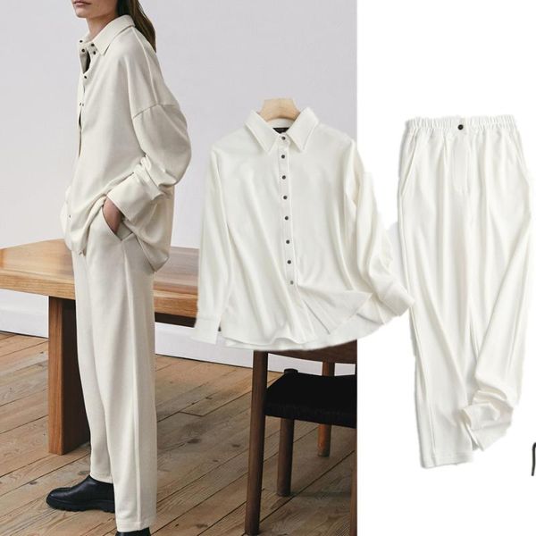 withered fashion vintage casual blouse women blusas mujer de moda 2021 shirt and pants trousers two pieces sets women's piece, White
withered fashion vintage casual blouse women blusas mujer de moda 2021 shirt and pants trousers two pieces sets women's piece, White