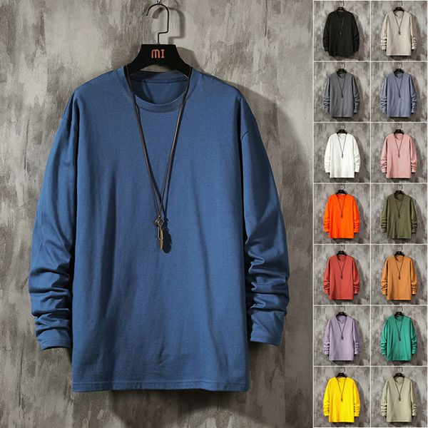cotton men's long sve t-shirt 2021 spring and autumn trend loose cloth 2021 new solid color t-shirt large, White;black
cotton men's long sve t-shirt 2021 spring and autumn trend loose cloth 2021 new solid color t-shirt large, White;black