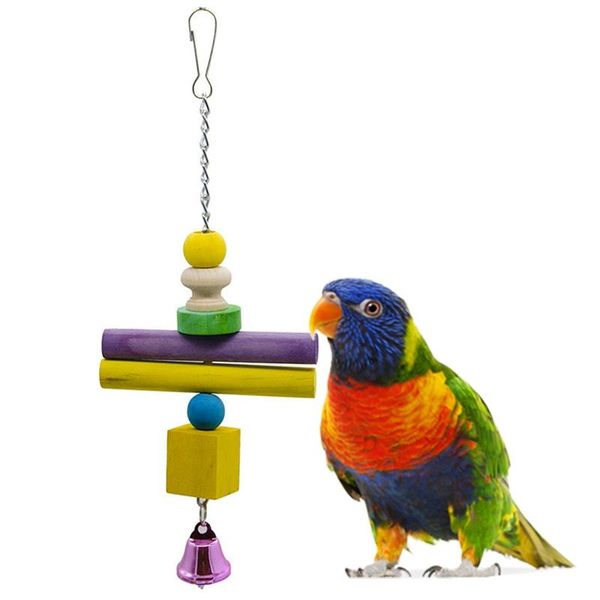 other bird supplies 1pc colorful blocks toy protective wooden chew with bell hanging pendant for pet parrot cage
other bird supplies 1pc colorful blocks toy protective wooden chew with bell hanging pendant for pet parrot cage