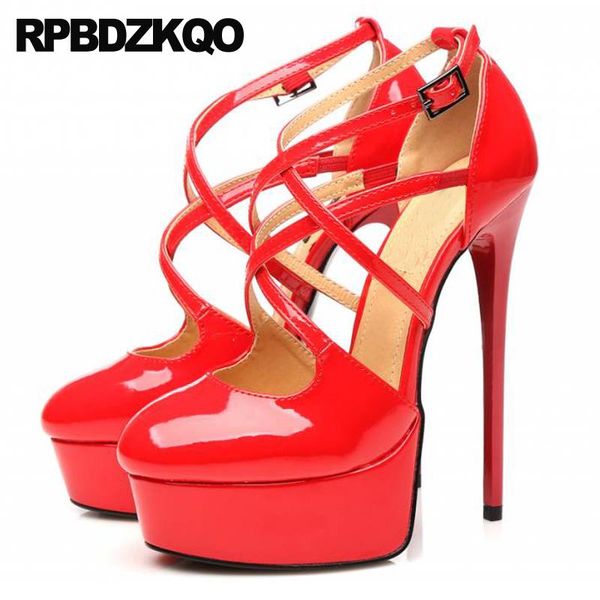 dress shoes strappy ladies exotic dancer gothic scarpin pumps 12 44 crossdresser big size round toe high heels 16cm stilettos 13 45, Black
dress shoes strappy ladies exotic dancer gothic scarpin pumps 12 44 crossdresser big size round toe high heels 16cm stilettos 13 45, Black