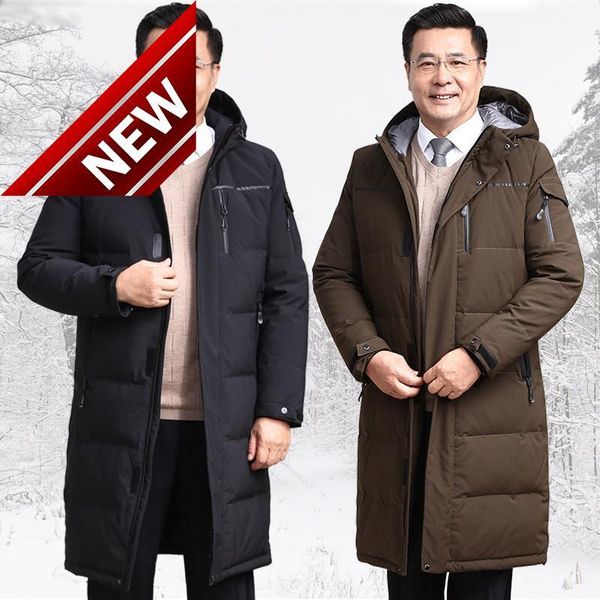 winter russian men's down jackets white duck thick warm hoodies parkas male business outerwear dad gift coats -30c, Black
winter russian men's down jackets white duck thick warm hoodies parkas male business outerwear dad gift coats -30c, Black