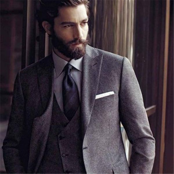 grey tweed winter men suits 3 pieces(jacket+pants+vest+tie) latest coat pant designs blazer prom gentle style marriage custom 92 men's, White;black
grey tweed winter men suits 3 pieces(jacket+pants+vest+tie) latest coat pant designs blazer prom gentle style marriage custom 92 men's, White;black
