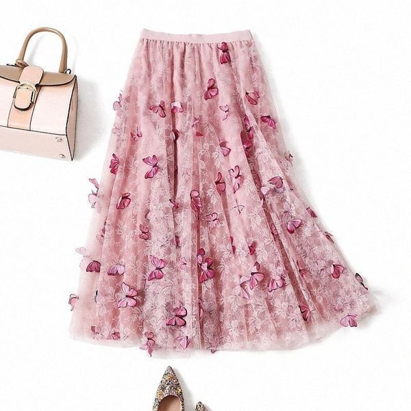 women's streetwear swing ankle-length skirts going out weekend butterfly embroidered blue gray / layered / pleated / loose e9s, Black
women's streetwear swing ankle-length skirts going out weekend butterfly embroidered blue gray / layered / pleated / loose e9s, Black