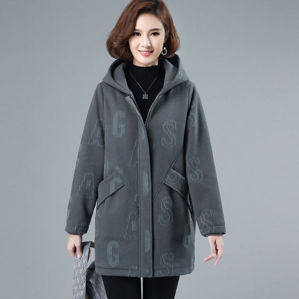 tracksuits fall and winter coat middle-aged mother big-size loose clothes jacket short-length ladies with hood y281 821q, Gray
tracksuits fall and winter coat middle-aged mother big-size loose clothes jacket short-length ladies with hood y281 821q, Gray