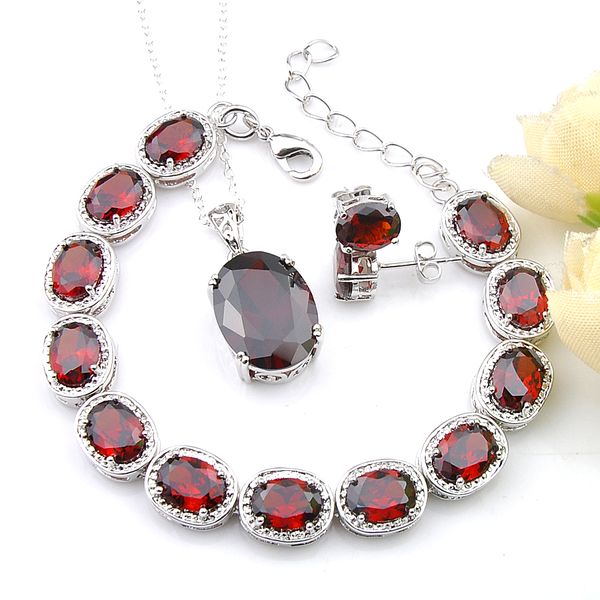 luckyshine 3 pcs lot ellipse ruby fashion jewelry sets 925 silver necklace for women girl pendants stud earrings pendant, Black
luckyshine 3 pcs lot ellipse ruby fashion jewelry sets 925 silver necklace for women girl pendants stud earrings pendant, Black