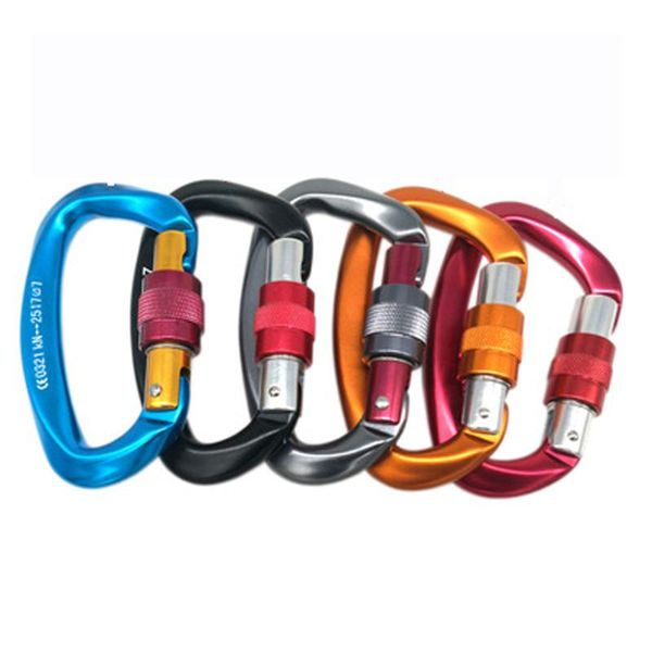 cords, slings and webbing 25kn mountaineering caving rock climbing carabiner d shaped safety master screw lock buckle escalade equipement
cords, slings and webbing 25kn mountaineering caving rock climbing carabiner d shaped safety master screw lock buckle escalade equipement
