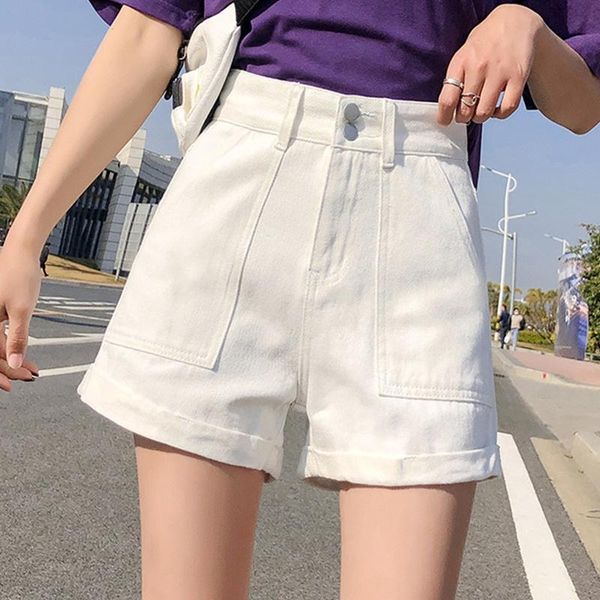 women's shorts 2021 summer high waist denim women casual loose ladies fashion plus size elastic wide leg short jeans female, White;black
women's shorts 2021 summer high waist denim women casual loose ladies fashion plus size elastic wide leg short jeans female, White;black