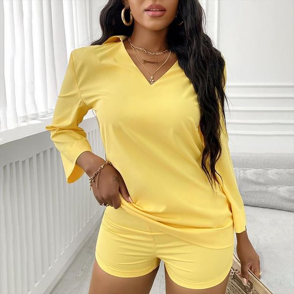 fashion casual two piece womens sleepwears set suits home wear solid long sleeve amp shorts, Black;red
fashion casual two piece womens sleepwears set suits home wear solid long sleeve amp shorts, Black;red