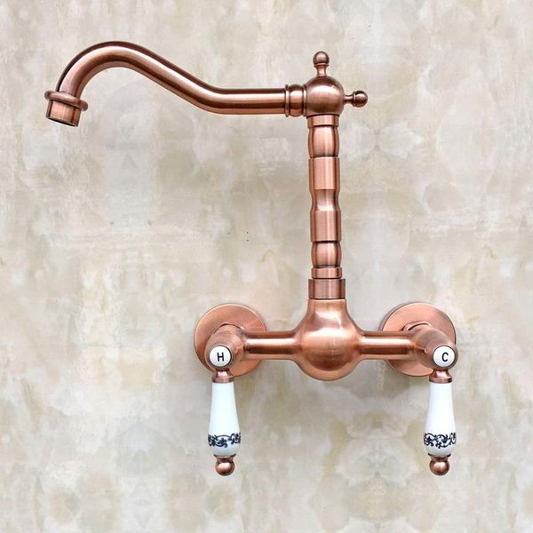 bathroom sink faucets antique red copper brass wall mounted dual ceramic handles kitchen faucet basin mixer taps swivel spout mrg032
bathroom sink faucets antique red copper brass wall mounted dual ceramic handles kitchen faucet basin mixer taps swivel spout mrg032