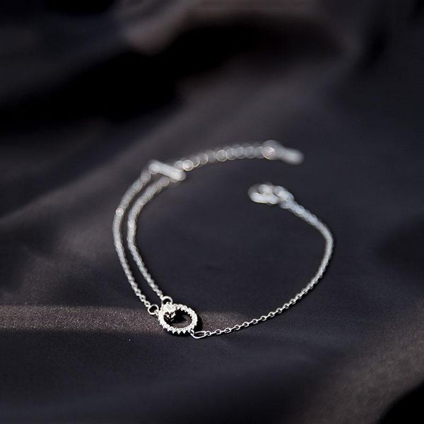 sjcab-77 sterling silver double layer shiny full cubic zircon round circle bracelet adjustable for women bangle, Black
sjcab-77 sterling silver double layer shiny full cubic zircon round circle bracelet adjustable for women bangle, Black