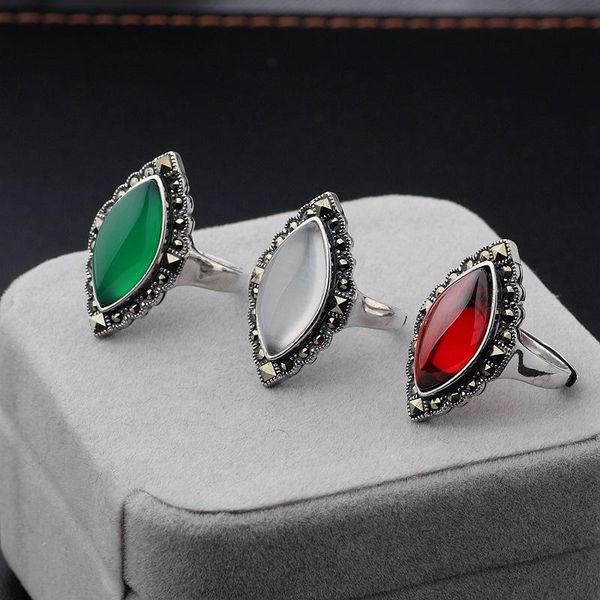 cluster rings pure silver inlaid stone ring opening female personality pomegranate red white jade pulp green agate index finger, Golden;silver
cluster rings pure silver inlaid stone ring opening female personality pomegranate red white jade pulp green agate index finger, Golden;silver