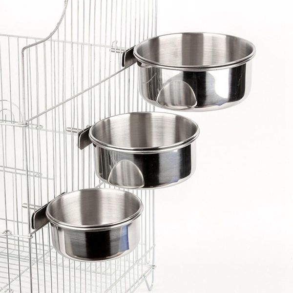 stainless steel hanging bowl feeding pet cat dog bird parrot water cage cup bowls & feeders
stainless steel hanging bowl feeding pet cat dog bird parrot water cage cup bowls & feeders