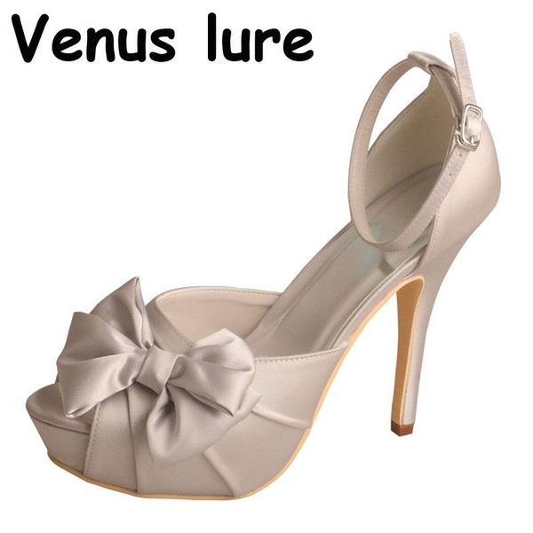 ladies silver bridesmaid shoes size 7 ankle strap big bow platform party sandals, Black
ladies silver bridesmaid shoes size 7 ankle strap big bow platform party sandals, Black
