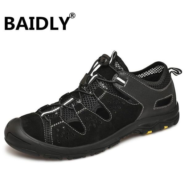 genuine leather men sandals summer shoes beach for man fashion brand outdoor casual sneakers, Black
genuine leather men sandals summer shoes beach for man fashion brand outdoor casual sneakers, Black