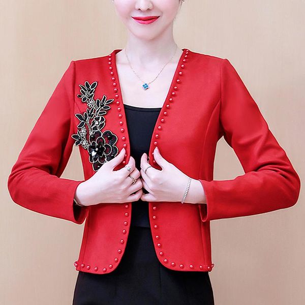 women's jackets long sleeve cardigan woman clothing jacket 3xl 4xl women 2021 beading v-neck coat pink, Black;brown
women's jackets long sleeve cardigan woman clothing jacket 3xl 4xl women 2021 beading v-neck coat pink, Black;brown