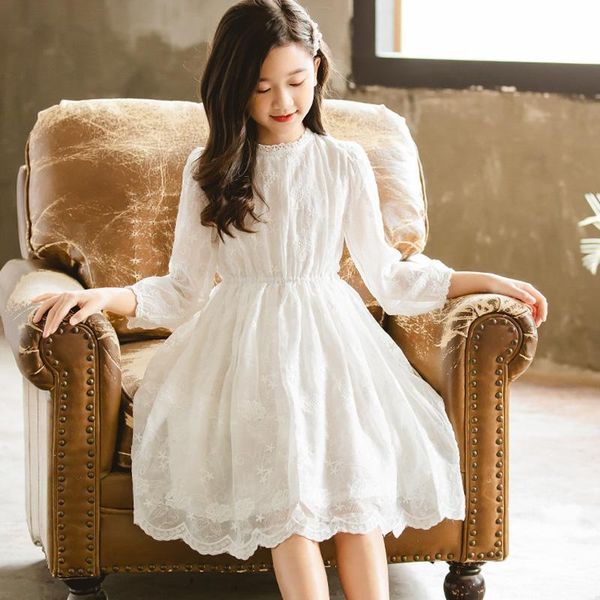 girl's dresses korean style girls lace long sleeve lovely party kids dress children clothes dt463, Red;yellow
girl's dresses korean style girls lace long sleeve lovely party kids dress children clothes dt463, Red;yellow