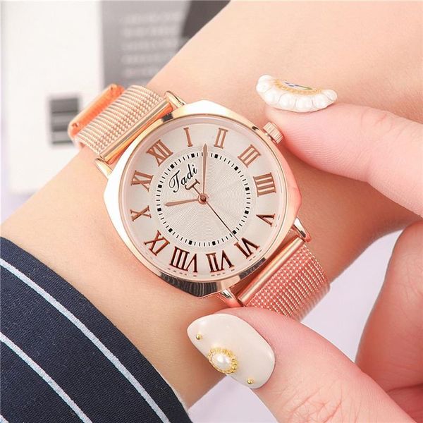 wristwatches 2021 fashion women watch mesh band watches stainless steel quartz wristwatch ladies luxury business clock relogio feminino, Slivery;brown
wristwatches 2021 fashion women watch mesh band watches stainless steel quartz wristwatch ladies luxury business clock relogio feminino, Slivery;brown