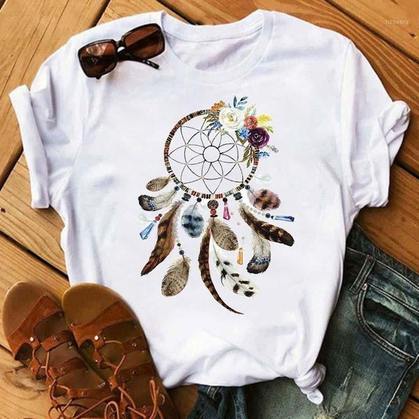 women's t-shirt fashion dreamcatcher t shirt women harajuku graphic tees femme dream catcher female black tshirt, White
women's t-shirt fashion dreamcatcher t shirt women harajuku graphic tees femme dream catcher female black tshirt, White