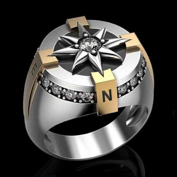 luxury designer rings for men gothic stainless steel gold fidget mens jewellery indian jewelry anillo hombre, Silver
luxury designer rings for men gothic stainless steel gold fidget mens jewellery indian jewelry anillo hombre, Silver