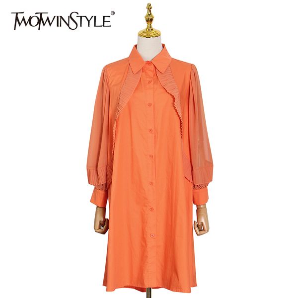 loose patchwork casual dress for women lapel long sleeve minimalist black dresses female fashion new clothing 210428, Black;gray
loose patchwork casual dress for women lapel long sleeve minimalist black dresses female fashion new clothing 210428, Black;gray
