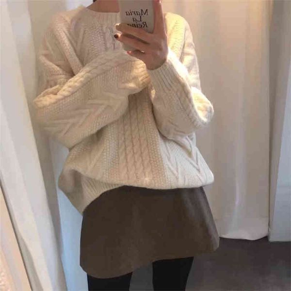women's sweaters female minimalist retro sweater, plain women's sweater knitted solid by torsion to autumn and winter tvbe, White;black
women's sweaters female minimalist retro sweater, plain women's sweater knitted solid by torsion to autumn and winter tvbe, White;black