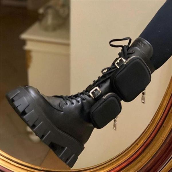 boots fashion women pockets shoes buckles female high heel platform motorcycle, Black
boots fashion women pockets shoes buckles female high heel platform motorcycle, Black