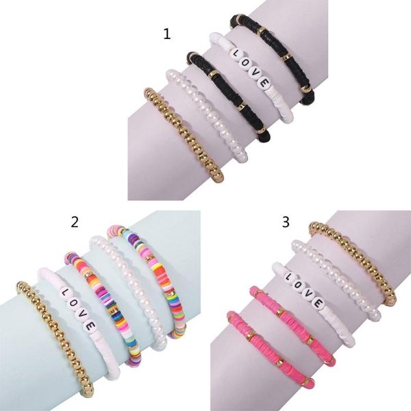 charm bracelets 5 pcs multicolor beaded stackable strench adjustable sets summer beach friendship bohemian jewelry for women love, Golden;silver
charm bracelets 5 pcs multicolor beaded stackable strench adjustable sets summer beach friendship bohemian jewelry for women love, Golden;silver