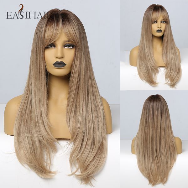 long black to brown ombre synthetic layered wigs for women wigs with bangs heat resistant daily wig soft hair
long black to brown ombre synthetic layered wigs for women wigs with bangs heat resistant daily wig soft hair