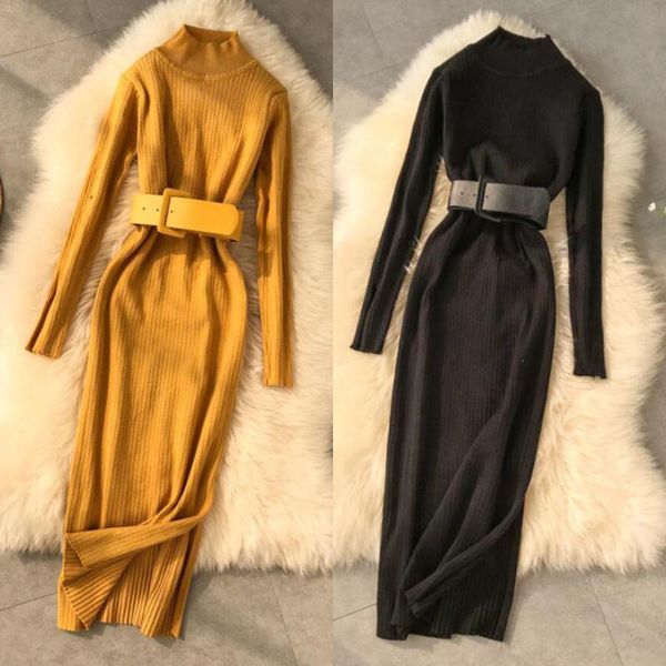 turtleneck sweater dress 2021 women fashion autumn winter lady slim bandage bodycon long sleeve knitted casual dresses, Black;gray
turtleneck sweater dress 2021 women fashion autumn winter lady slim bandage bodycon long sleeve knitted casual dresses, Black;gray