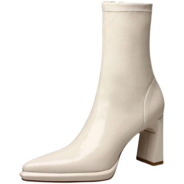 dress shoes thick elastic boots fashion pointy short tube high heel thin fall/winter 2021 european and american slim boots., Black
dress shoes thick elastic boots fashion pointy short tube high heel thin fall/winter 2021 european and american slim boots., Black