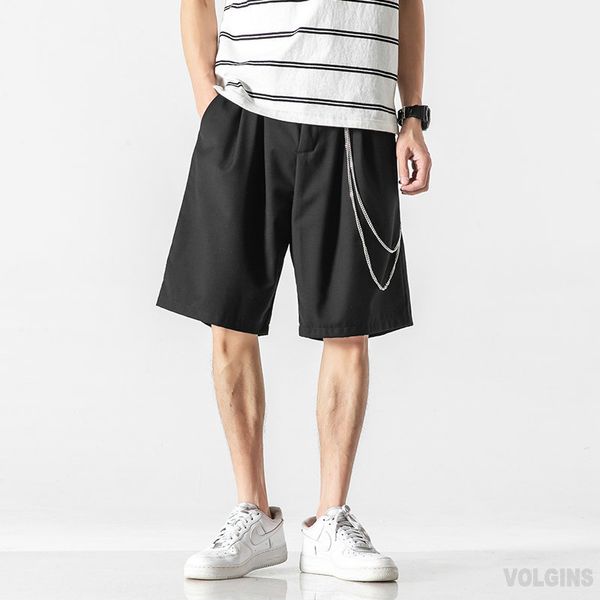 men's shorts men korean fashions with chain 2021 summer hip hop streetwear punk pants male casual black loose women a44t, White;black
men's shorts men korean fashions with chain 2021 summer hip hop streetwear punk pants male casual black loose women a44t, White;black